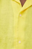 Сорочка з льону Drykorn колір жовтий regular