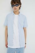 Бавовняна сорочка Mustang чоловіча regular комір button-down колір блакитний (3272591)