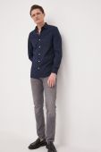 Сорочка Guess чоловіча колір синій slim класичний комір (3181109)