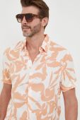 Сорочка Guess чоловіча колір помаранчевий regular класичний комір