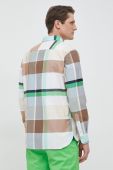 Бавовняна сорочка Tommy Hilfiger чоловіча колір білий regular комір button-down (3044236)