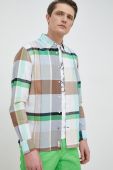 Бавовняна сорочка Tommy Hilfiger чоловіча колір білий regular комір button-down (3044236)