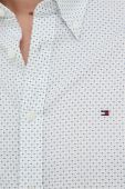 Бавовняна сорочка Tommy Hilfiger чоловіча колір білий slim комір button-down (3052014)