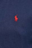 Сорочка з льону Polo Ralph Lauren колір синій slim комір button-down