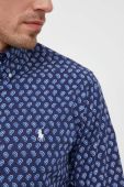 Сорочка Polo Ralph Lauren чоловіча колір синій regular комір button-down (3247498)