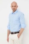 Бавовняна сорочка BOSS BOSS ORANGE чоловіча regular класичний комір колір блакитний (3249788)