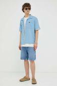Бавовняна сорочка Lee чоловіча relaxed колір блакитний