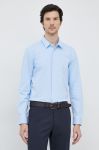 Сорочка BOSS чоловіча slim з італійським коміром колір блакитний (3122688)