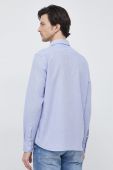 Бавовняна сорочка BOSS чоловіча regular класичний комір колір блакитний (3116671)