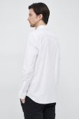 Бавовняна сорочка BOSS чоловіча колір білий regular комір button-down
