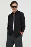 Сорочка HUGO чоловіча колір чорний slim класичний комір (3098923)