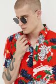 Сорочка Superdry чоловіча колір червоний regular класичний комір