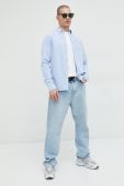 Бавовняна сорочка Superdry чоловіча regular комір button-down колір блакитний (3000154)