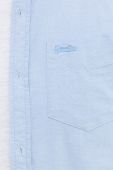 Бавовняна сорочка Superdry чоловіча regular комір button-down колір блакитний (3000154)