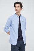 Бавовняна сорочка Lyle & Scott чоловіча regular комір button-down колір блакитний (3112561)