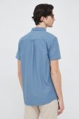 Бавовняна сорочка Lyle & Scott чоловіча regular комір button-down колір блакитний (3112573)