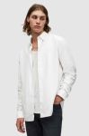 Бавовняна сорочка AllSaints чоловіча колір білий regular класичний комір