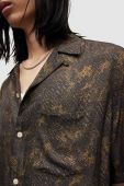 Сорочка AllSaints чоловіча колір чорний relaxed (3257705)
