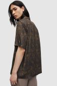 Сорочка AllSaints чоловіча колір чорний relaxed (3257705)