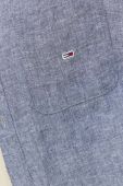 Сорочка з домішкою льону Tommy Jeans колір синій regular (3277211)