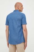Джинсова сорочка United Colors of Benetton чоловіча regular класичний комір колір блакитний (3339474)