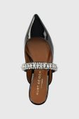 Шкіряні шльопанці Kurt Geiger London Princely жіночі колір чорний 1808900309