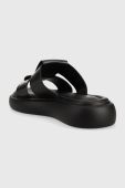 Шкіряні шльопанці Vagabond Shoemakers Blenda жіночі колір чорний на платформі 5519.201.20