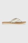 В'єтнамки Tommy Hilfiger TH CORK SANDAL жіночі колір білий на плоскому ходу FW0FW07145