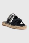 Шльопанці Tommy Hilfiger SEASONAL WEBBING SANDAL жіночі колір синій FW0FW07181