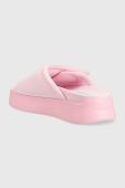 Шльопанці Chiara Ferragni CF3150_012 жіночі колір рожевий на платформі CF PLATFORM SLIDER