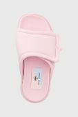 Шльопанці Chiara Ferragni CF3150_012 жіночі колір рожевий на платформі CF PLATFORM SLIDER