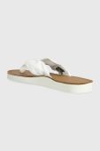 В'єтнамки Tommy Hilfiger TH ELEVATED BEACH SANDAL жіночі колір бежевий на плоскому ходу FW0FW06985