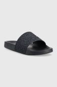 Шльопанці Tommy Hilfiger TH MONOGRAM POOL SLIDE жіночі колір синій FW0FW06987