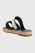 Шльопанці Tommy Hilfiger GOLDEN WEBBING SANDAL жіночі колір синій FW0FW07096