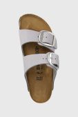 Замшеві шльопанці Birkenstock Arizona Big Buckle жіночі колір фіолетовий 1024090 1024090-PurFog