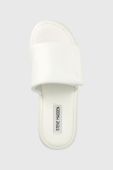 Шльопанці Steve Madden Swoosh жіночі колір білий на платформі SM11002446