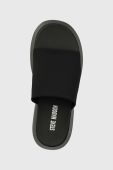 Шльопанці Steve Madden Throw back жіночі колір чорний на платформі SM11002450