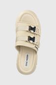 Шльопанці Steve Madden Activator жіночі колір бежевий на платформі SM11002460