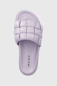 Шльопанці Inuikii Braided Vegan жіночі колір фіолетовий на платформі 70104-120
