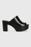 Шльопанці Melissa MELISSA MULE AD жіночі колір чорний каблук блок M.32233.L349