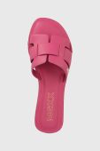 Шкіряні шльопанці Mexx Jacey жіночі колір рожевий MXCY011701W