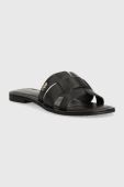 Шкіряні шльопанці Mexx Jacey жіночі колір чорний MXCY011701W