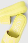 Шльопанці Liu Jo ARIA 06 жіночі колір жовтий на платформі SA3139TX314S1439