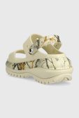 Шльопанці Crocs Classic Mega Crush Real Tree SND жіночі колір бежевий на платформі 208250 208250.2Y2-2Y2