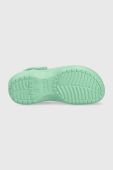 Шльопанці Crocs CLASSIC PLATFORM CLOG WOMEN жіночі колір бірюзовий на платформі 206750 206750.3UG-3UG
