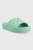 Шльопанці Crocs Classic Platform Slide жіночі колір бірюзовий 208180 208180.3UG-3UG