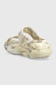 Шльопанці Crocs Classic Crush Marbled Sandal жіночі колір бежевий на платформі 208235