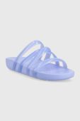 Шльопанці Crocs Splash Glossy Strappy Sandal жіночі колір фіолетовий 208537