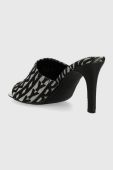 Шльопанці Dkny BRONX жіночі колір чорний на шпильці K1356194