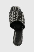Шльопанці Dkny BRONX жіночі колір чорний на шпильці K1356194